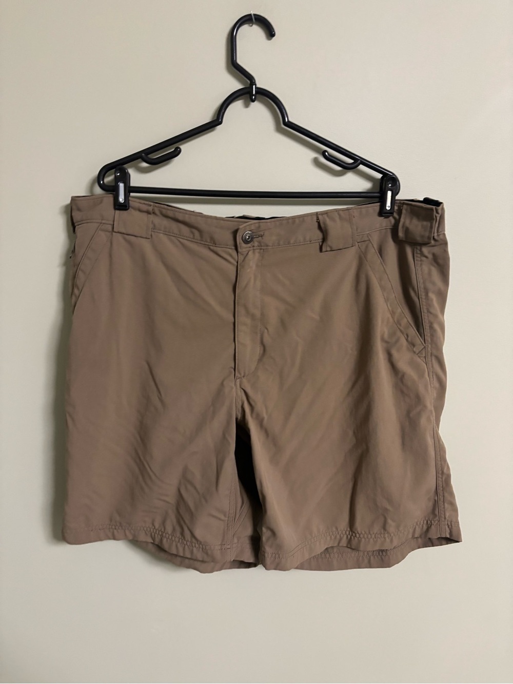 Duluth Trading Co Size Mend 2XL Nylon Cargo Shorts Brown Hiking Gorpcore